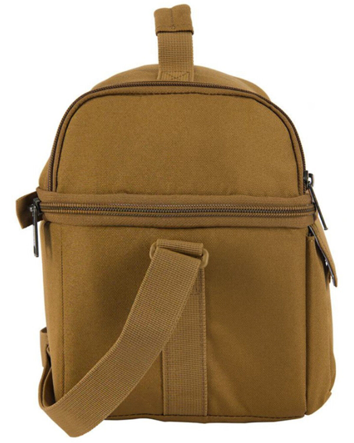 Image #4 - Carhartt Insulated 12 Can Two Compartment Lunch Cooler, Brown, hi-res