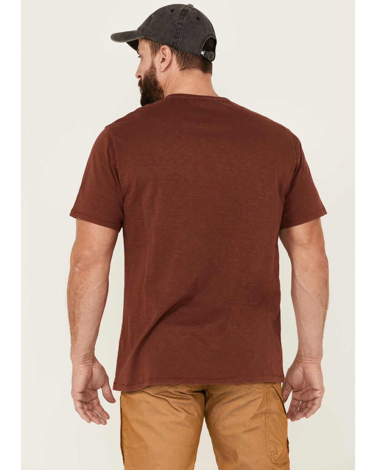 Image #4 - Brothers and Sons Men's Basic Short Sleeve Pocket T-Shirt, Red, hi-res