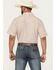 Image #4 - Gibson Trading Co Men's Gypsy Medallion Print Short Sleeve Snap Stretch Western Shirt, Brown, hi-res