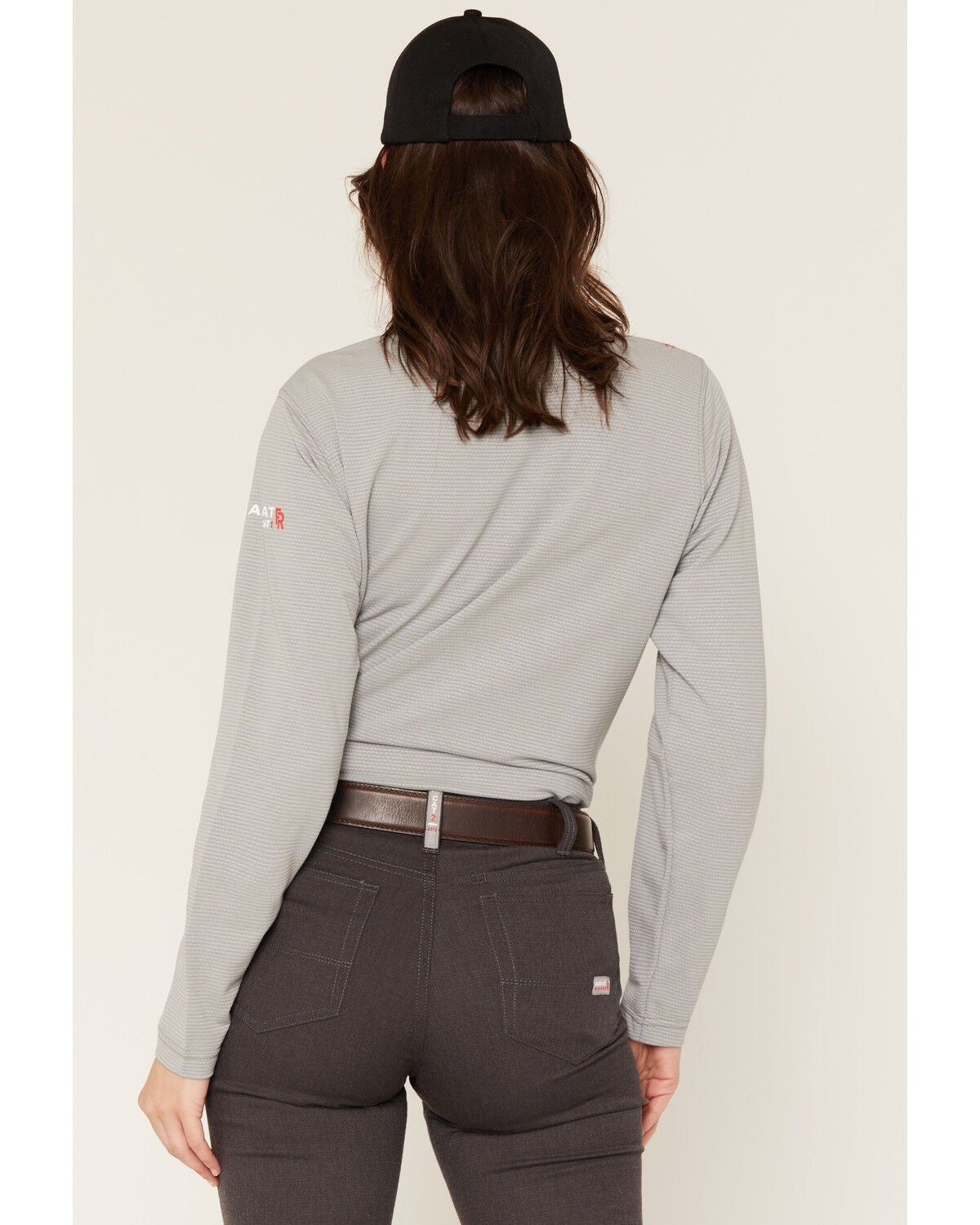 Image #4 - Ariat Women's FR Baselayer Long Sleeve Work Shirt, Silver, hi-res