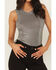 Image #3 - Revel Women's Silver Shimmer Tank, Silver, hi-res