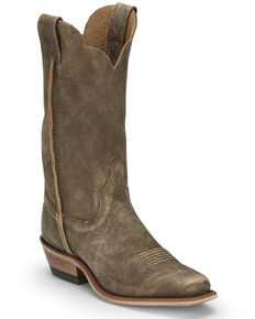 Justin Women's Bamboo Kamikaze Western Boots - Wide Square Toe, Brown, hi-res