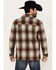 Image #4 - Pendleton Men's Lawson Ombre Plaid Print Long Sleeve Button-Down Shirt Jacket, Brown, hi-res