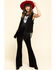 Image #6 - Vocal Women's Studded Fringe Vest, Black, hi-res