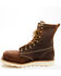 Image #3 - Thorogood Men's American Heritage 8" Made In The USA Wedge Work Boots - Steel Toe, Brown, hi-res