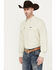 Image #2 - Wrangler Men's Solid Performance Long Sleeve Button Down Shirt, Tan, hi-res