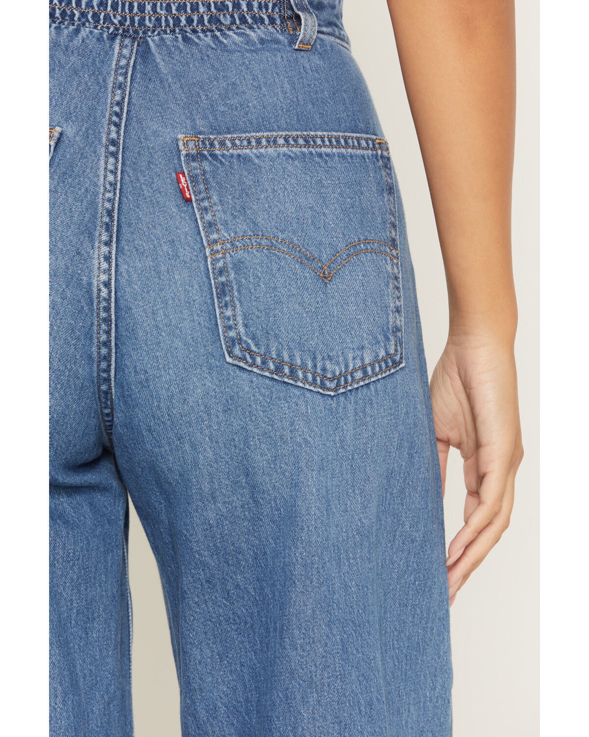 Image #4 - Levi's Women's Bustier Light Wash Sleeveless Wide Leg Denim Jumpsuit, , hi-res