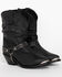 Image #1 - Shyanne Women's Tammye Slouch Harness Fashion Boots - Pointed Toe, Black, hi-res