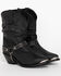 Shyanne Women's Tammye Slouch Harness Fashion Boots - Pointed Toe, Black, hi-res