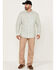 Image #2 - Brothers and Sons Men's Performance Solid Long Sleeve Button Down Western Shirt, Green, hi-res