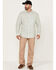 Image #2 - Brothers and Sons Men's Performance Solid Long Sleeve Button Down Western Shirt , Green, hi-res
