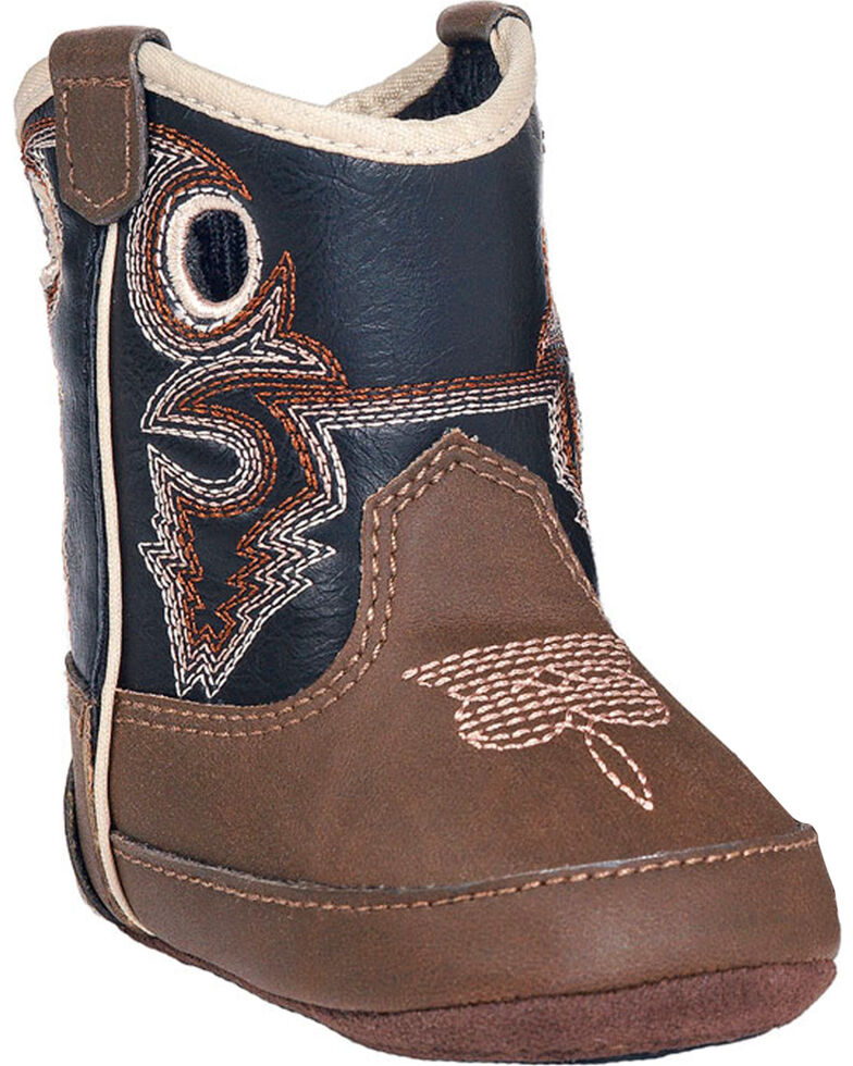 Double Barrel Infant Boys' Trace Baby Bucker Boots - Round Toe, Brown, hi-res