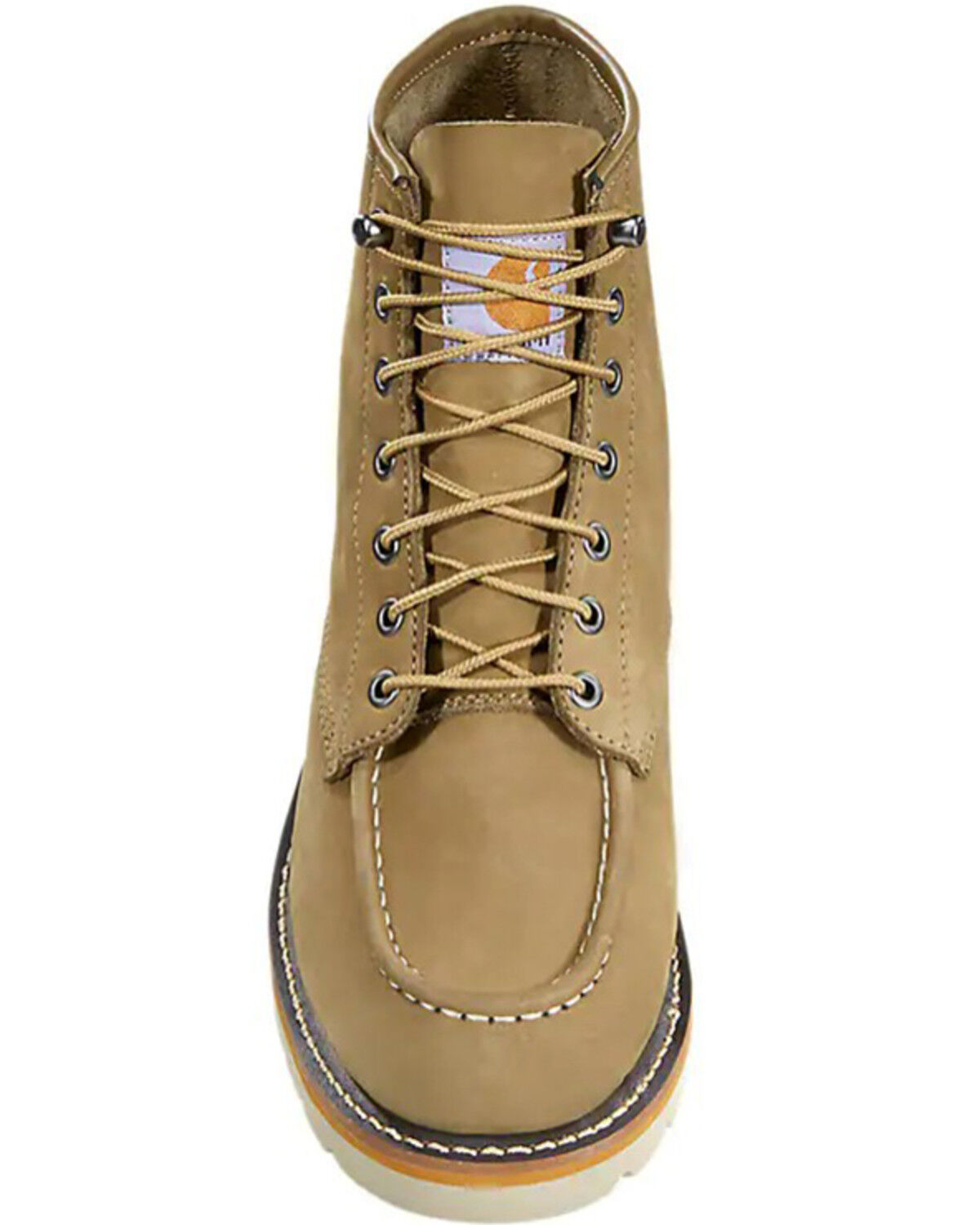 Image #3 - Carhartt Men's 6" Wedge Boots - Moc Toe, Coyote, hi-res