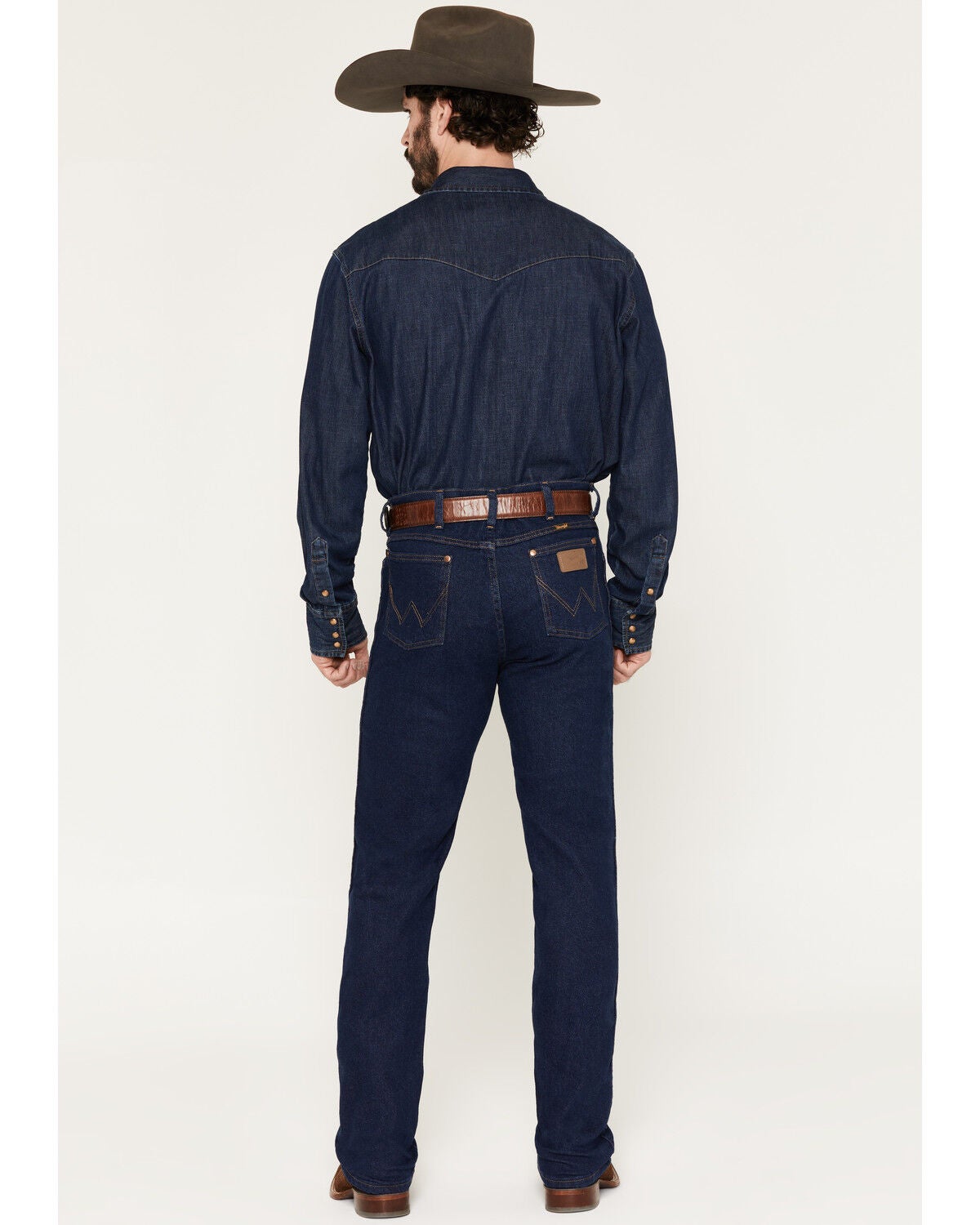 Image #3 - Wrangler Men's 937 Stretch Slim Cowboy Cut Jeans, Indigo, hi-res