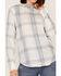 Image #3 - Flag & Anthem Women's Desert Son Long Sleeve Plaid Shirt, Blue/white, hi-res