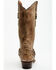 Image #5 - Dan Post Women's Faux Python Tall Western Boots - Snip Toe , Honey, hi-res