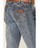 Image #4 - Wrangler Retro Men's Greeley Light Wash Stretch Relaxed Bootcut Jeans - Tall, Medium Wash, hi-res