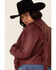 Liberty Wear Women's Burgundy Fringe Sheep Napa Jacket - Plus , Burgundy, hi-res