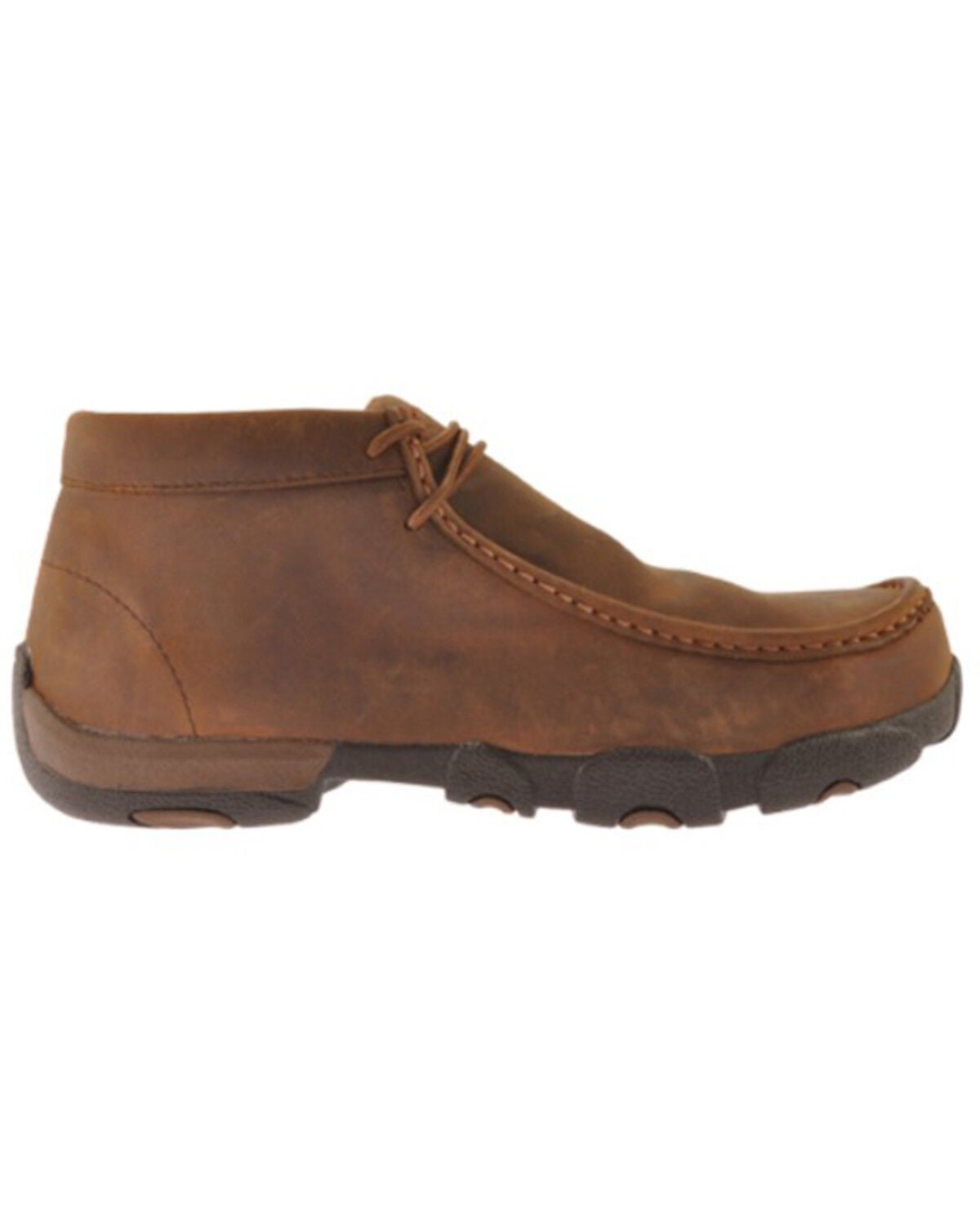 Image #2 - Twisted X Men's Work Chukka Shoes - Steel Toe - Extended Sizes, Distressed Brown, hi-res
