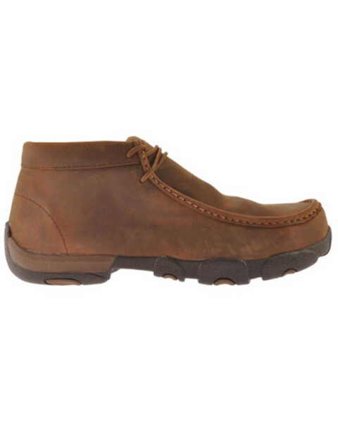 Image #2 - Twisted X Men's Work Chukka Shoes - Steel Toe - Extended Sizes, Distressed Brown, hi-res
