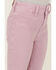 Image #2 - Shyanne Little Girls' Super Flare Distressed Hem Stretch Jeans, Lavender, hi-res