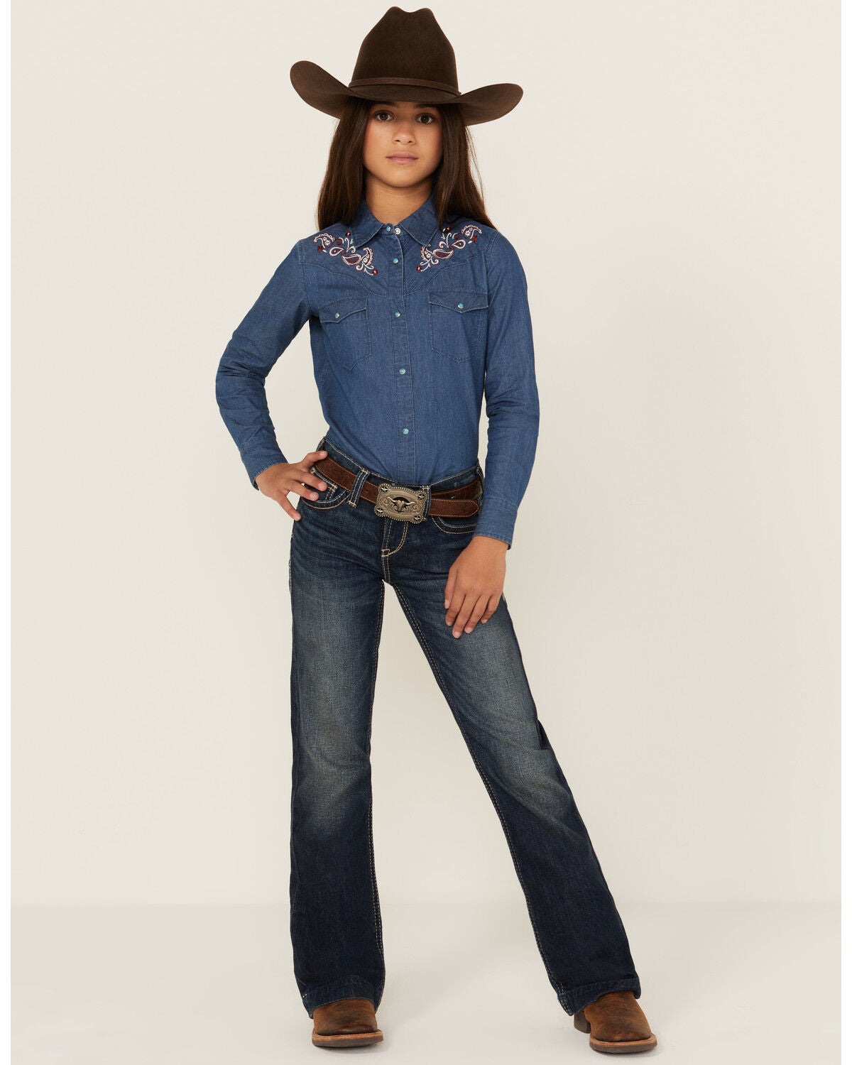 Ariat Girls' Olivia Trouser Stretch Denim Jeans Country Outfitter
