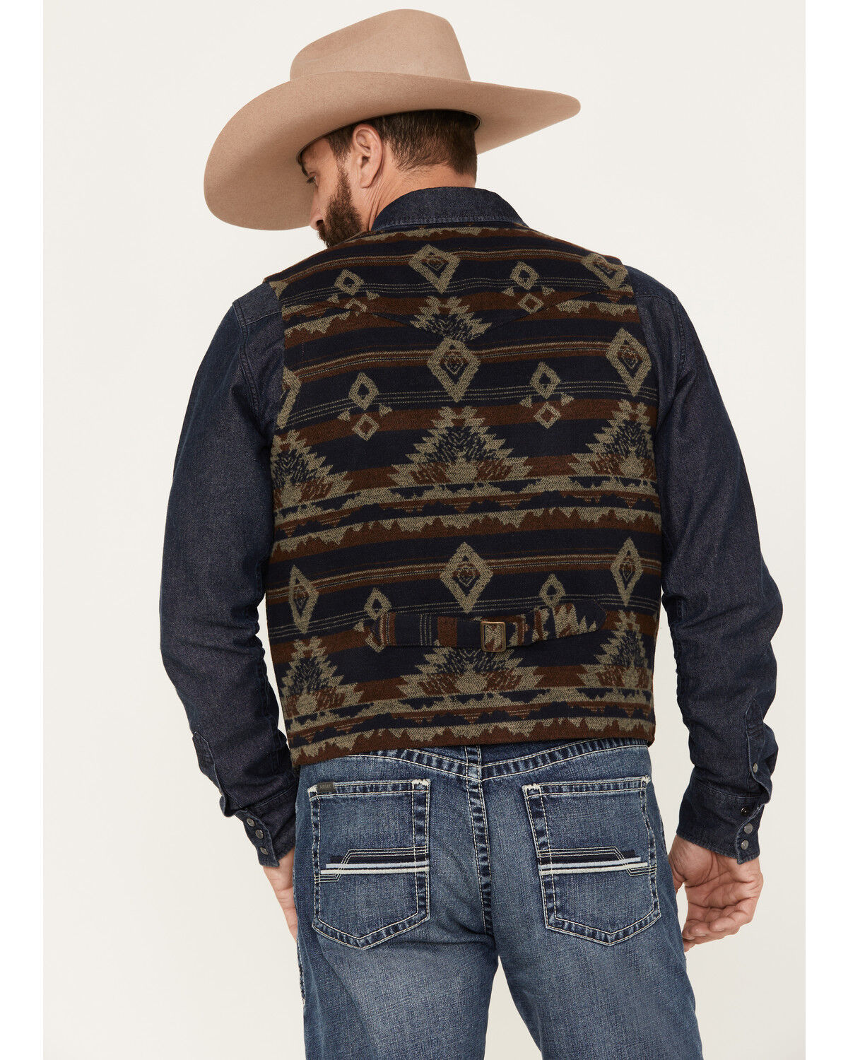 Image #4 - Cody James Men's Dakota Southwestern Jacquard Vest, , hi-res