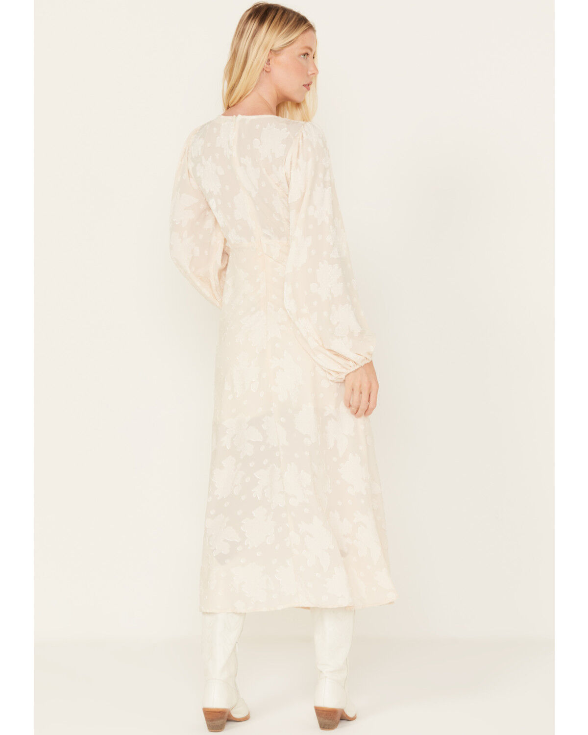 Image #4 - Talisman Women's Melody Midi Dress, Ivory, hi-res
