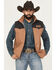 Image #1 - Cinch Men's Wooly Concealed Carry Vest, Brown, hi-res