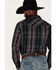 Image #4 - Gibson Men's Purple Hazed Plaid Snap Western Shirt , Purple, hi-res