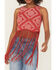 Image #3 - Rock & Roll Denim Women's Bandana Print Fringe Tank Top, Red, hi-res