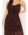 Image #3 - Idyllwind Women's Silla Button-Front Ruffle Maxi Dress, Wine, hi-res