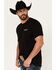 Image #2 - Kimes Ranch Men's Boot Barn Exclusive Drawn Horizon Short Sleeve T-Shirt, Black, hi-res