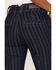 Image #4 - Rock & Roll Denim Women's Stripe Jacquard Dark Wash High Rise Flare Trouser Jeans, Blue, hi-res