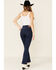 Levi's Women's 725 Lapis Dark Horse Bootcut Jeans, Blue, hi-res
