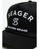 Image #2 - Seager Men's Branded Ball Cap, Black, hi-res