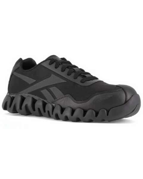 Reebok Women's Zig Pulse Athletic Work Sneakers - Composite Toe , Black, hi-res
