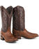 Image #1 - Stetson Men's Caiman Belly Western Boots - Square Toe , Brown, hi-res