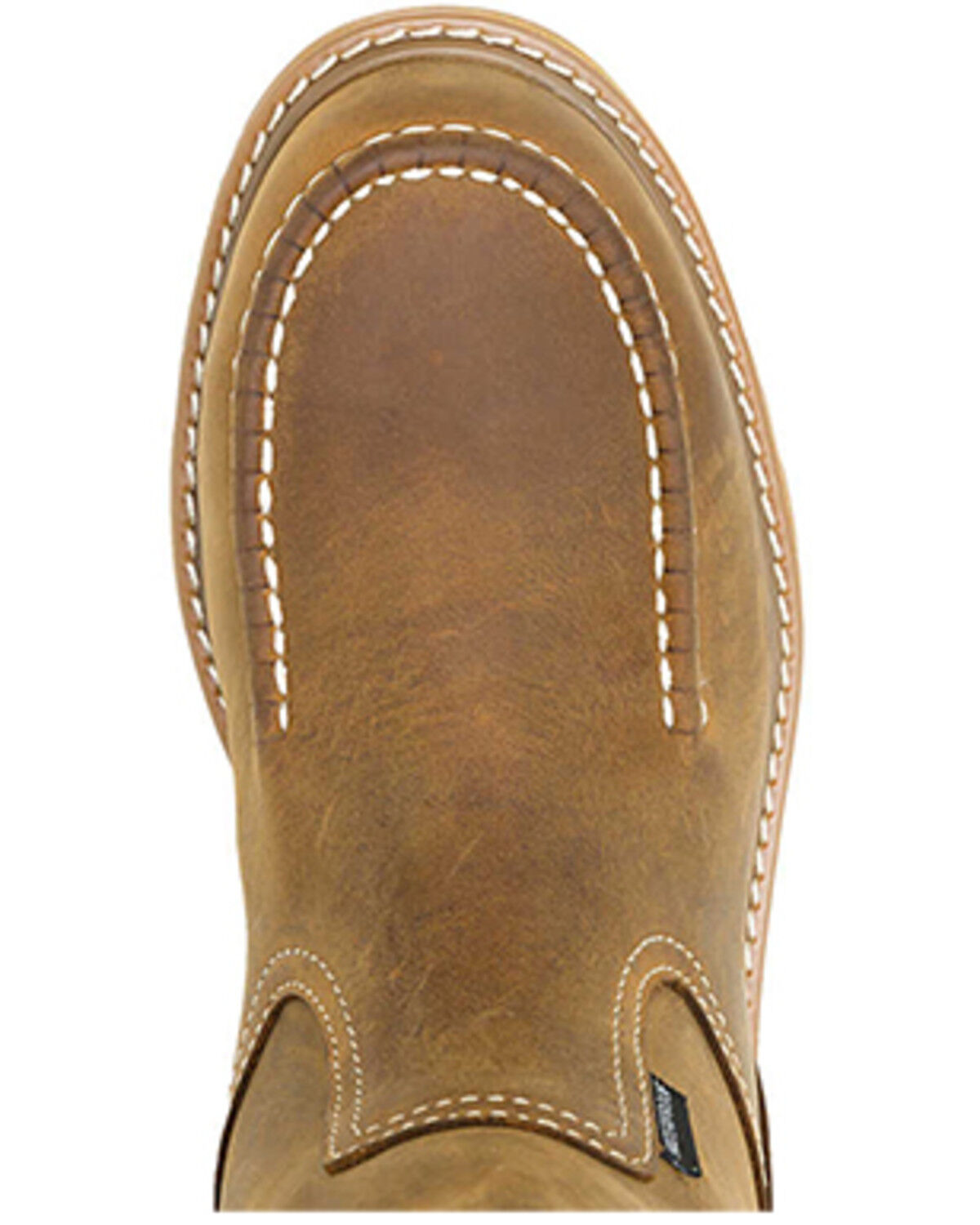 Image #4 - Wolverine Men's Floorhand Moc Wellington Work Boots - Steel Toe, Wheat, hi-res