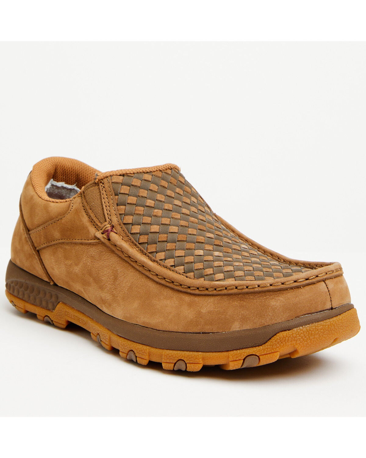 Image #1 - Twisted X Men's Slip-On Driving Mocs, Camel, hi-res