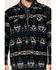 Image #3 - Cody James Men's Beacon Southwestern Print Sherpa Lined Flannel Shirt Jacket, Black, hi-res