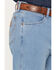 Image #2 - Wrangler Men's 13MWZ Toughlite Medium Wash Cowboy Cut Straight Stretch Denim Jeans, Medium Wash, hi-res