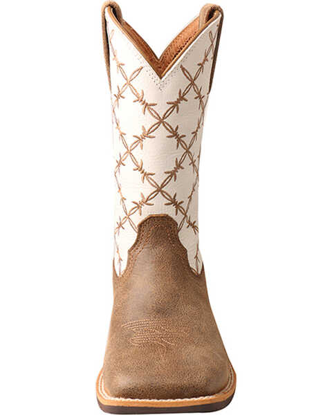Image #4 - Twisted X Boys' Top Hand Western Boots - Square Toe, Brown, hi-res