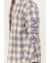Image #3 - Ariat Men's FR Crenshaw Logo Plaid Print Long Sleeve Button-Down Work Shirt, Grey, hi-res
