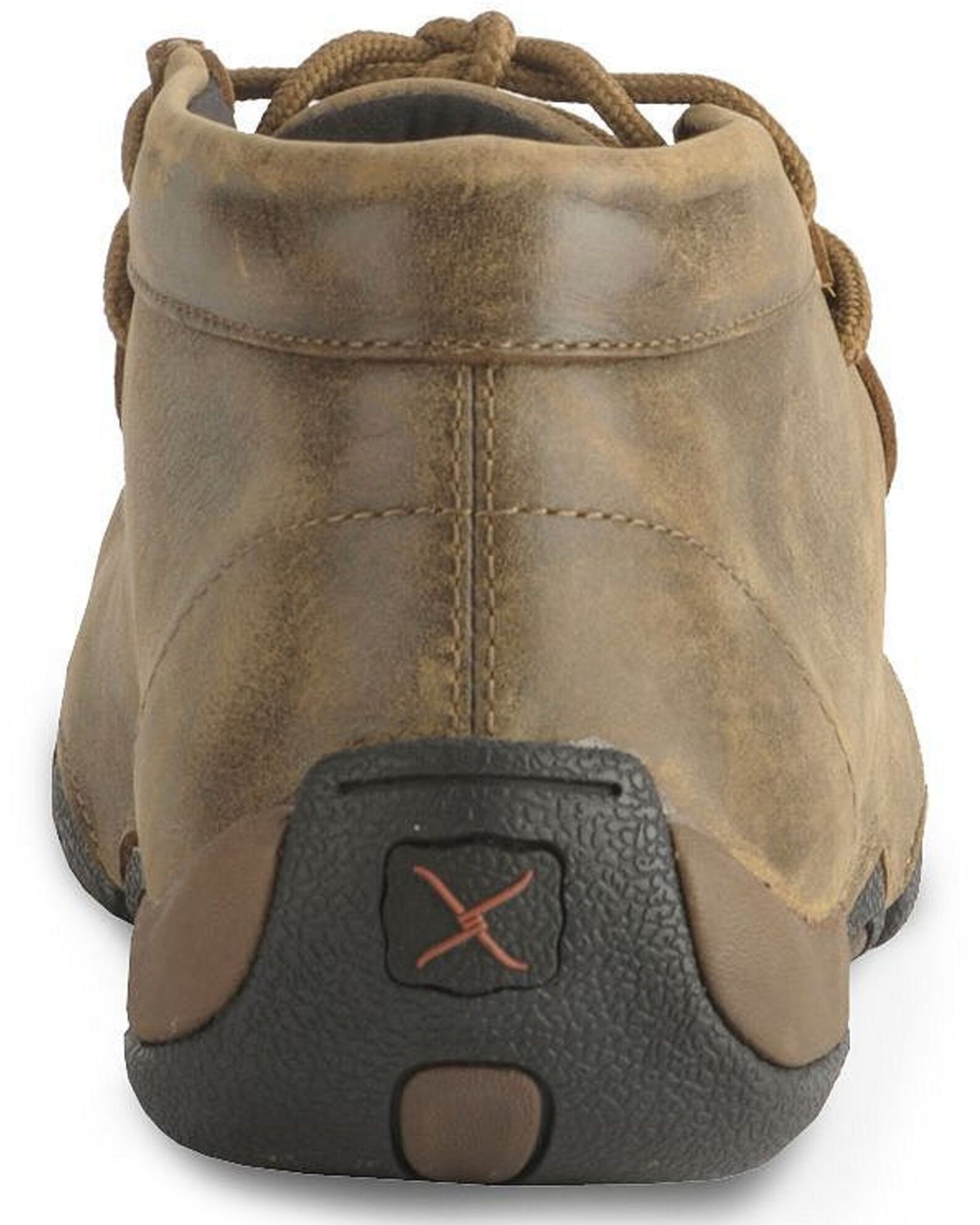 Image #13 - Twisted X Bomber Leather Lace-Up Driving Moccasins, Distressed, hi-res