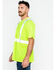 Image #5 - Hawx Men's Short Sleeve Reflective Work Tee - Big & Tall, Yellow, hi-res