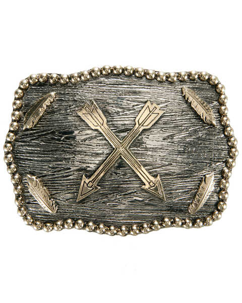 Image #1 - AndWest Crossed Arrows Iconic Buckle, Gold, hi-res