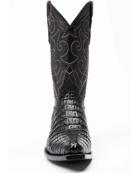Moonshine Spirit Men's Rock City Fuscus Caiman Western Boots - Snip Toe, Black, hi-res