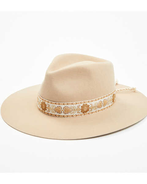 Idyllwind Women's Juneberry Western Wool Hat, Tan, hi-res
