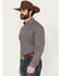 Image #2 - Cinch Men's Floral Print Long Sleeve Button-Down Stretch Western Shirt, Purple, hi-res